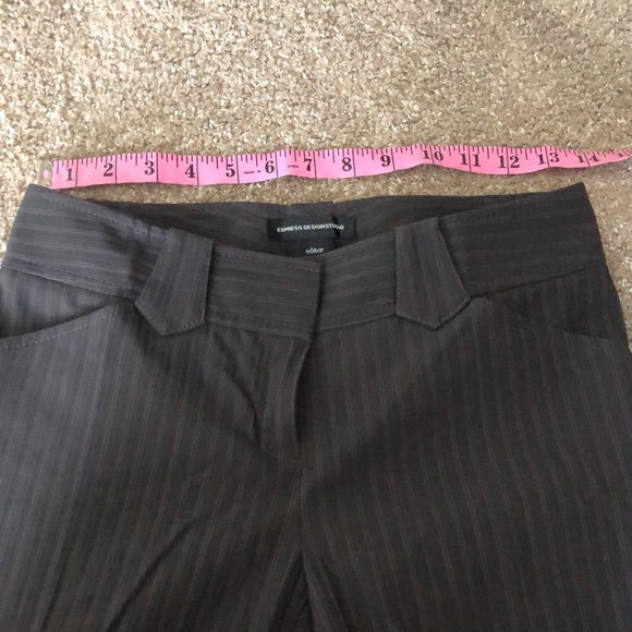 Express Pinstripe Editor Pants, Size 0 - Picture 3 of 7
